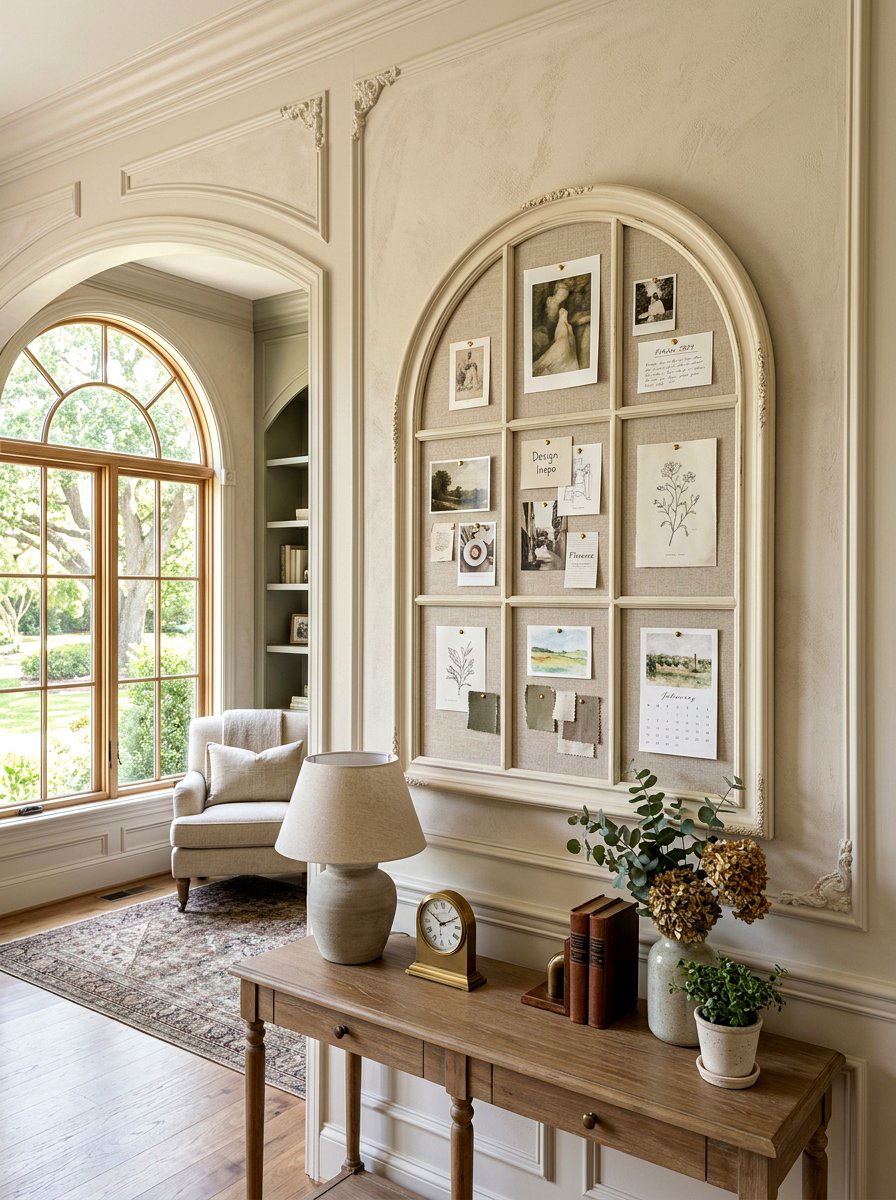 Arched top pinboard aesthetic - 30 pinboard office aesthetic ideas