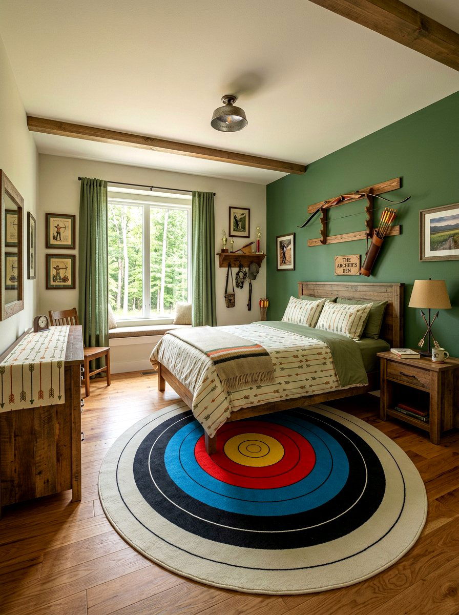 Archery Bedroom - 30 sports bedroom ideas