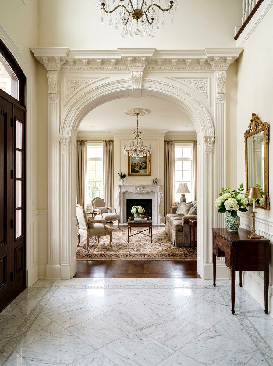 Architectural Archway Detail - 30 old money foyer ideas