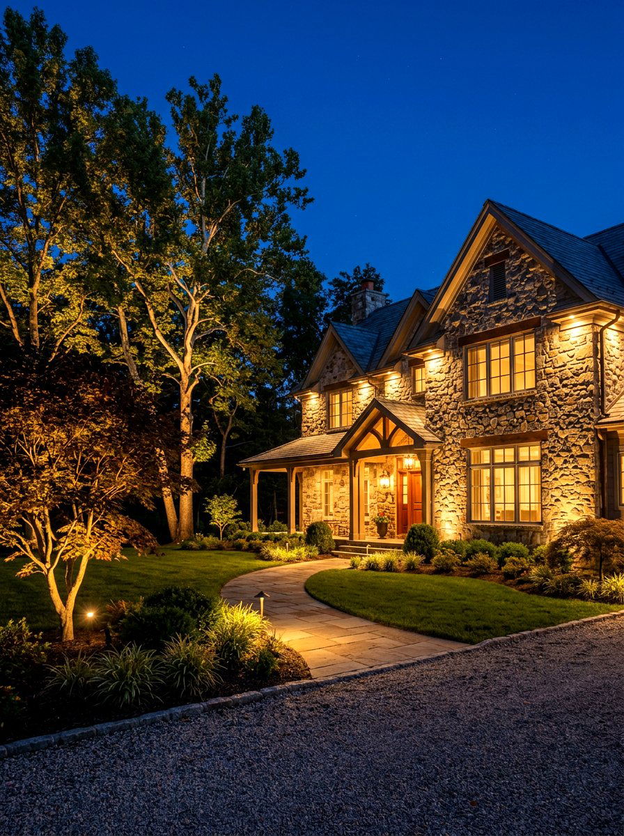 Architectural Lighting - 30 modern front yard ideas