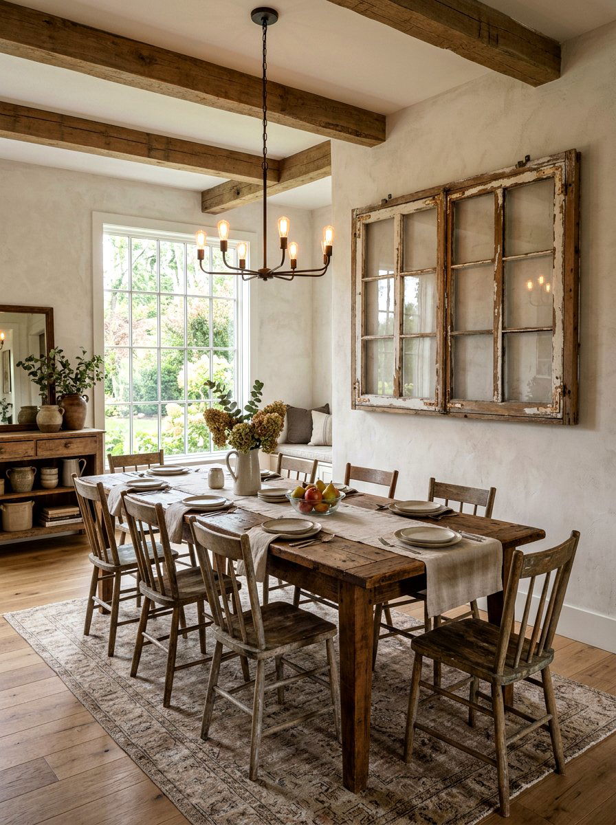 Architectural Salvage Piece - 30 dining room wall art ideas