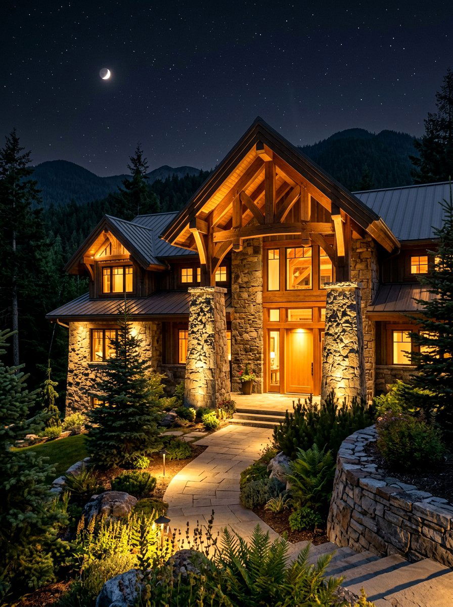 Architectural Spotlighting - 30 backyard lighting ideas