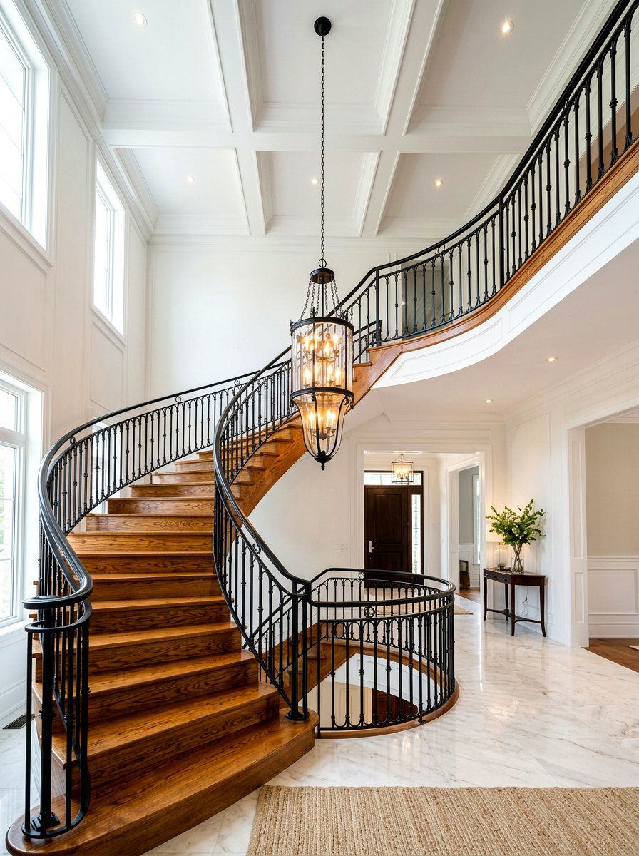 Architectural Staircase - 30 camera ready home styling ideas