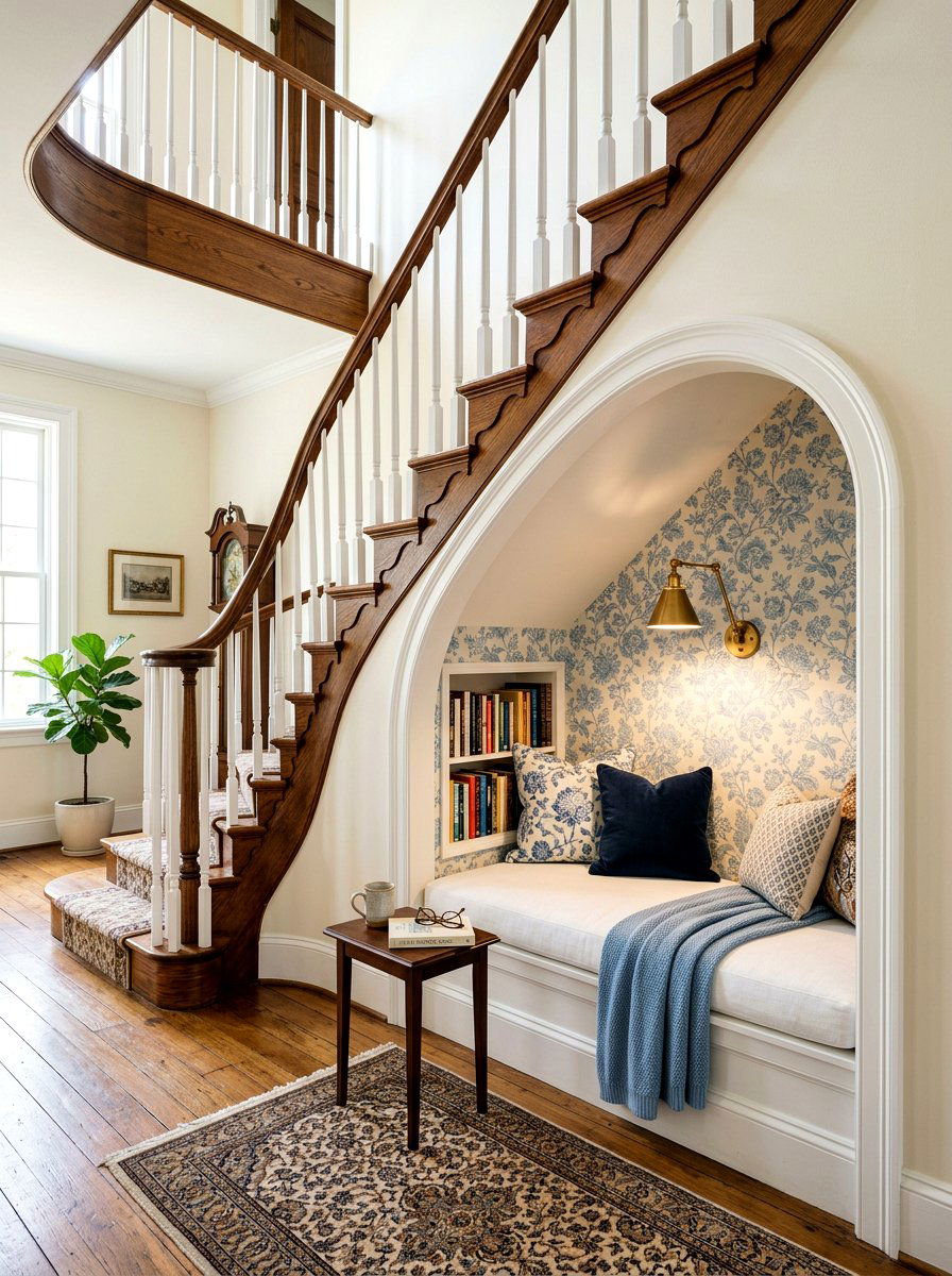 Archway Reading Alcove - 30 under stairs reading nook ideas