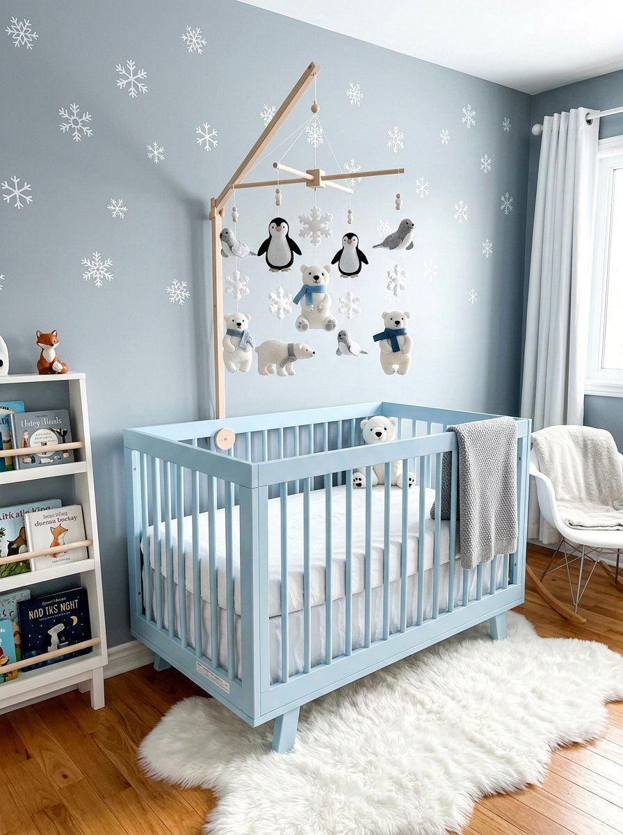 Arctic Animal Mobile - 30 mobile decor nursery ideas