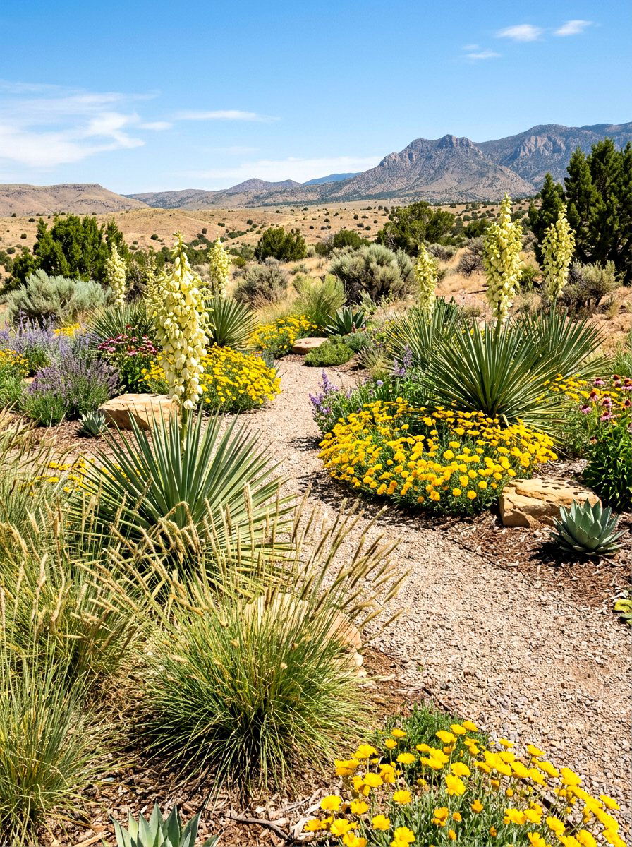 Arid Climate Prairie Garden - 30 prairie front yard landscaping ideas