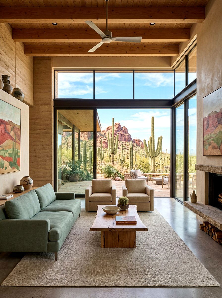 Arizona desert living room - 30 southwestern living room ideas