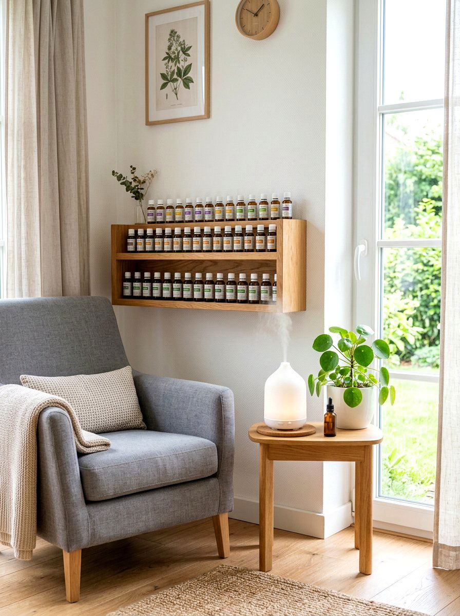 Aromatherapy Corner - 30 wellness room ideas