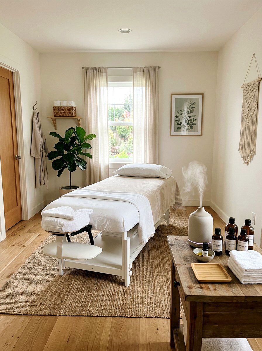 Aromatherapy Massage Room - 30 mini spa room ideas