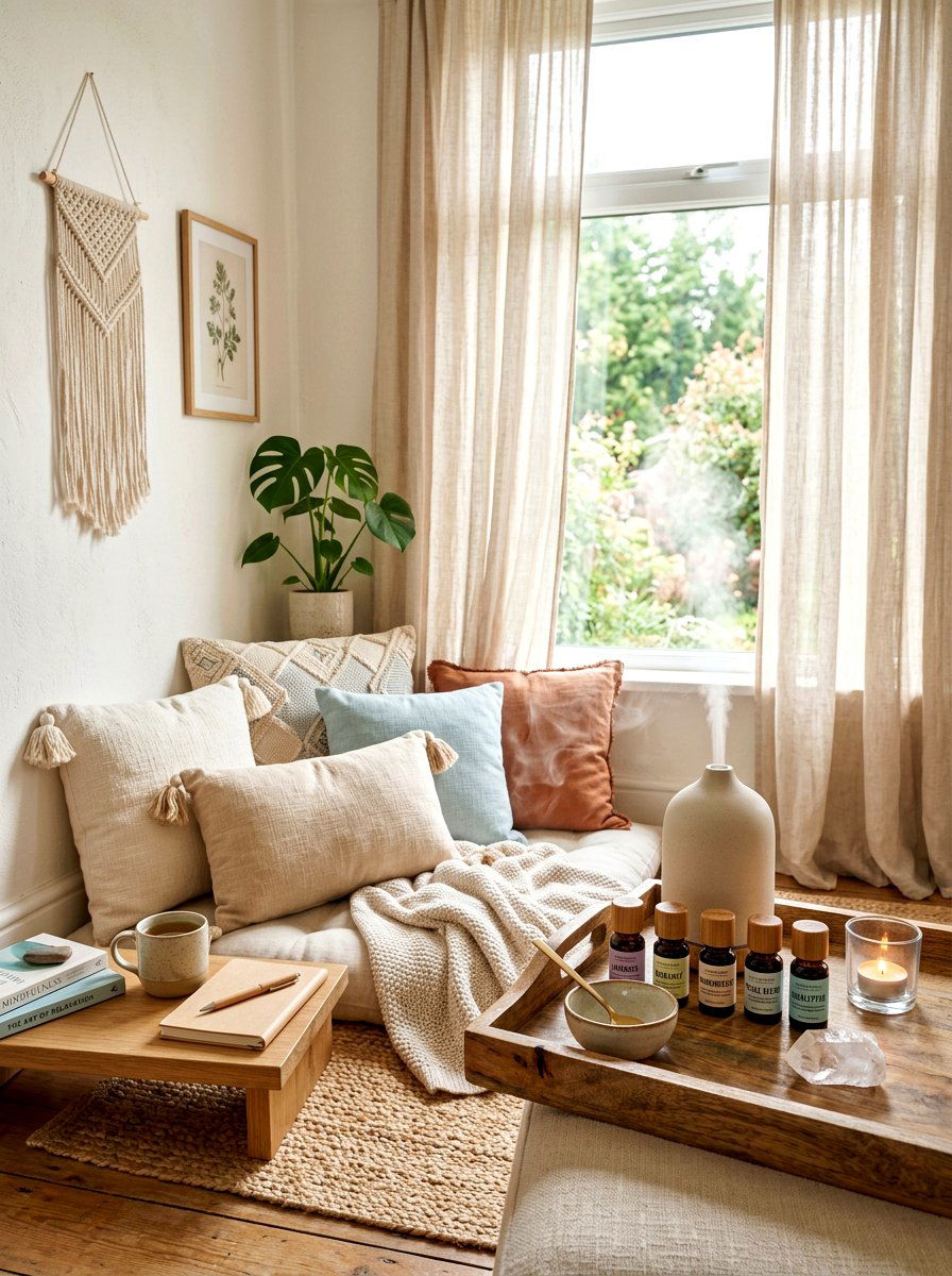 Aromatherapy Meditation Nook - 30 meditation nook ideas