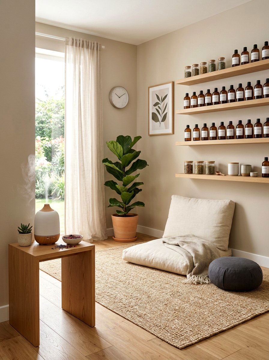 Aromatherapy Room - 30 meditation room ideas
