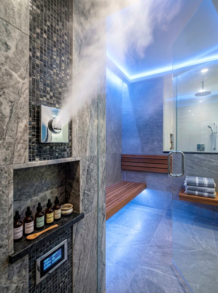 Aromatherapy Steam System - 30 steam shower ideas