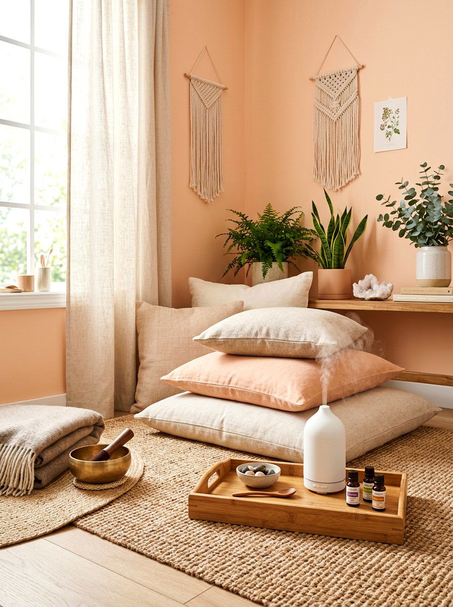 Aromatherapy meditation corner bedroom - 30 meditation corner bedroom ideas