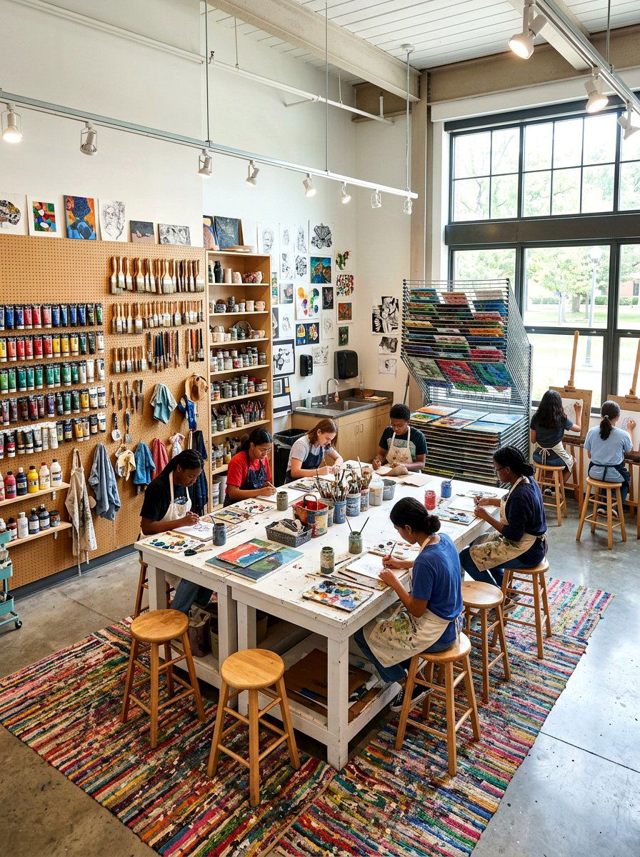 Art Centered Schoolroom - 30 home schoolroom ideas