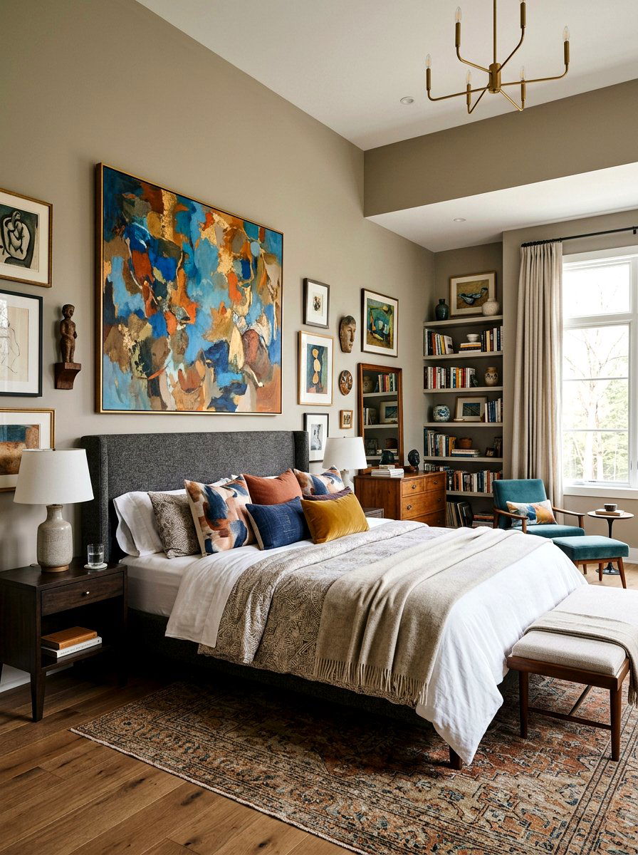 Art Centric Bedroom - 30 soft luxury bedroom ideas