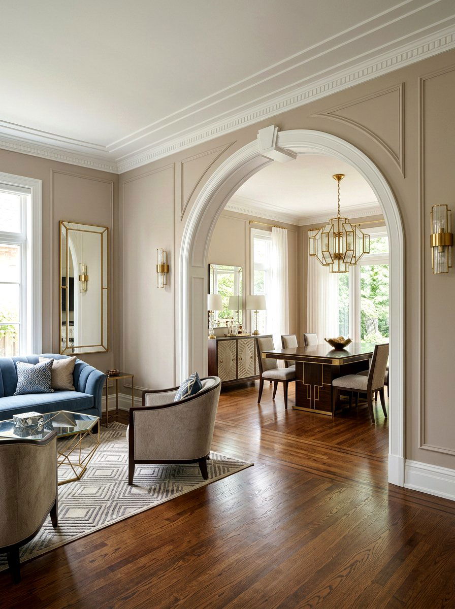 Art Deco Arched Doorway - 30 art deco home ideas