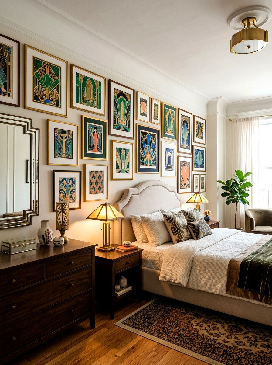 Art Deco Art Bedroom - 30 art deco bedroom ideas