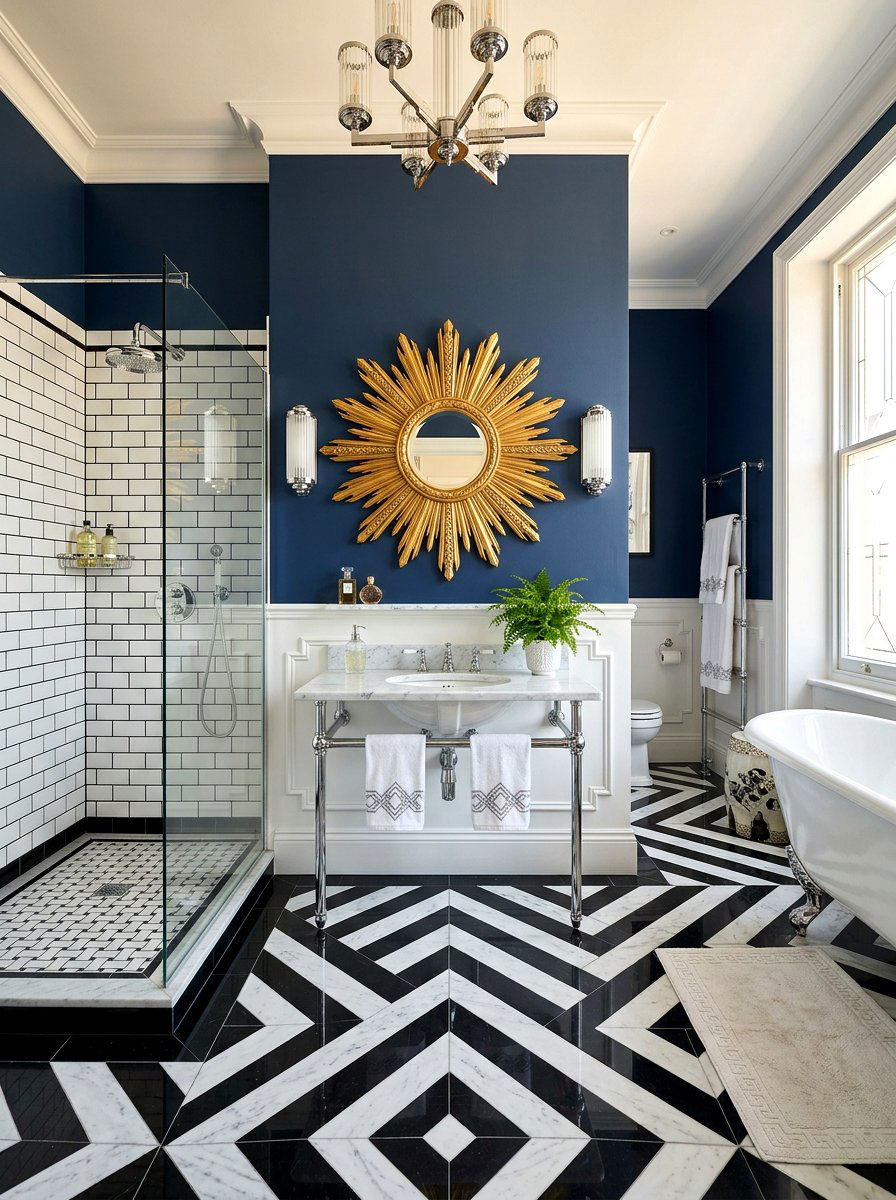 Art Deco Bathroom - 30 spa hotel bathroom ideas