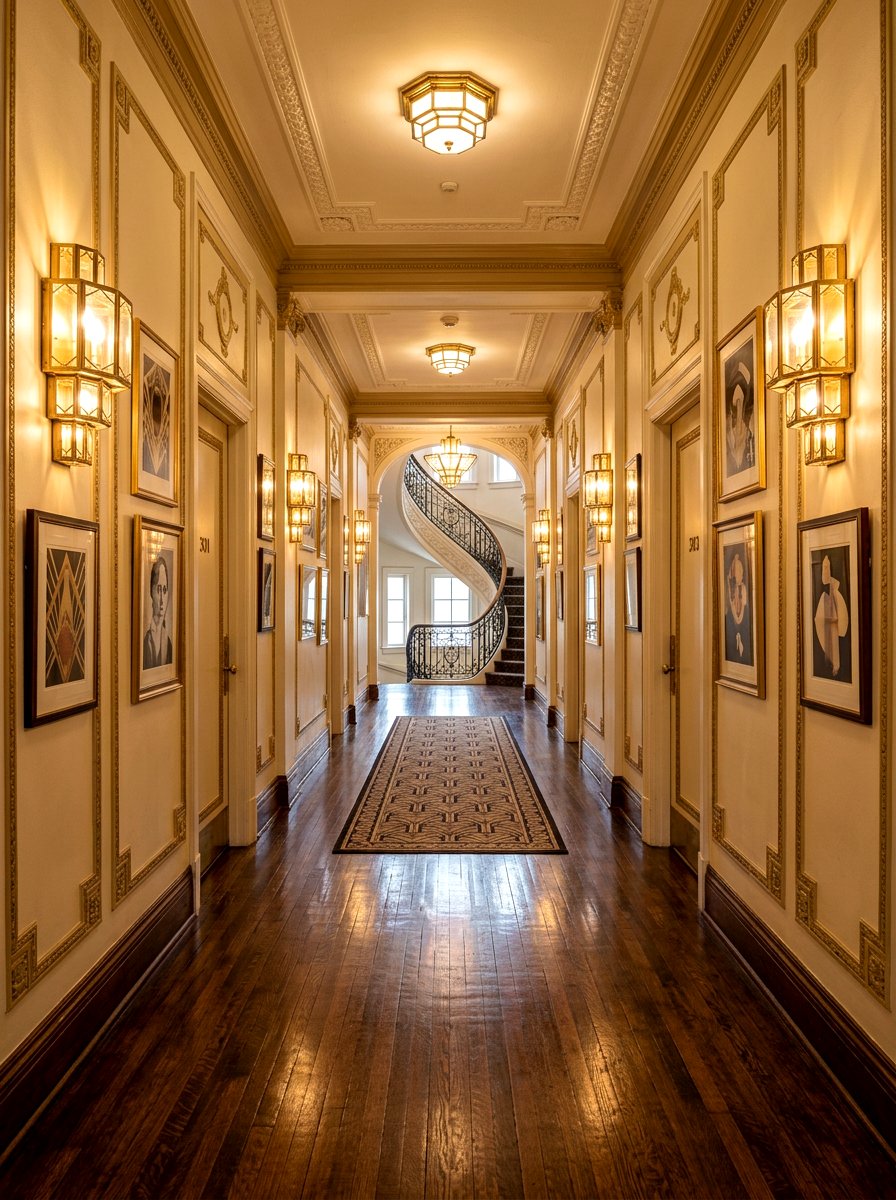 Art Deco Brass Lighting - 30 art deco home ideas