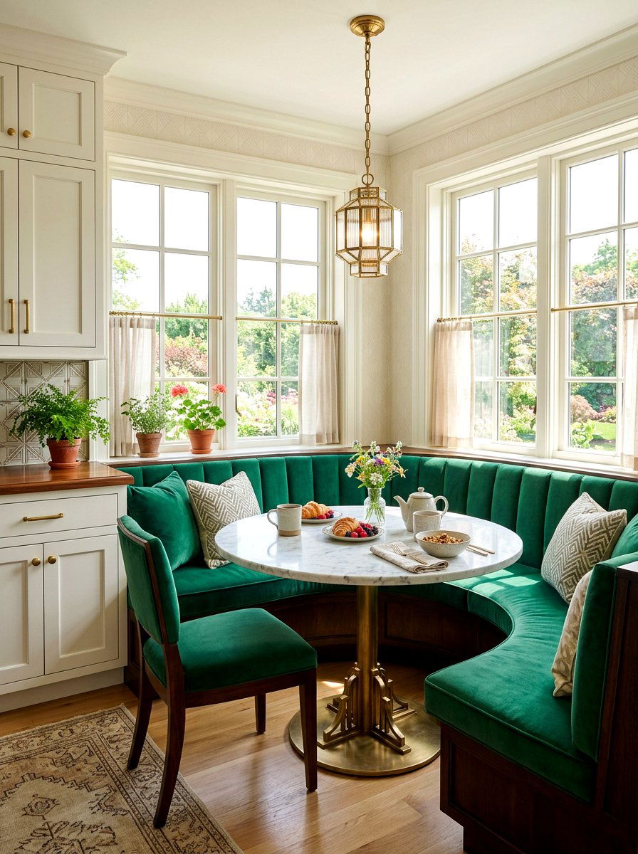 Art Deco Breakfast Nook - 30 art deco home ideas