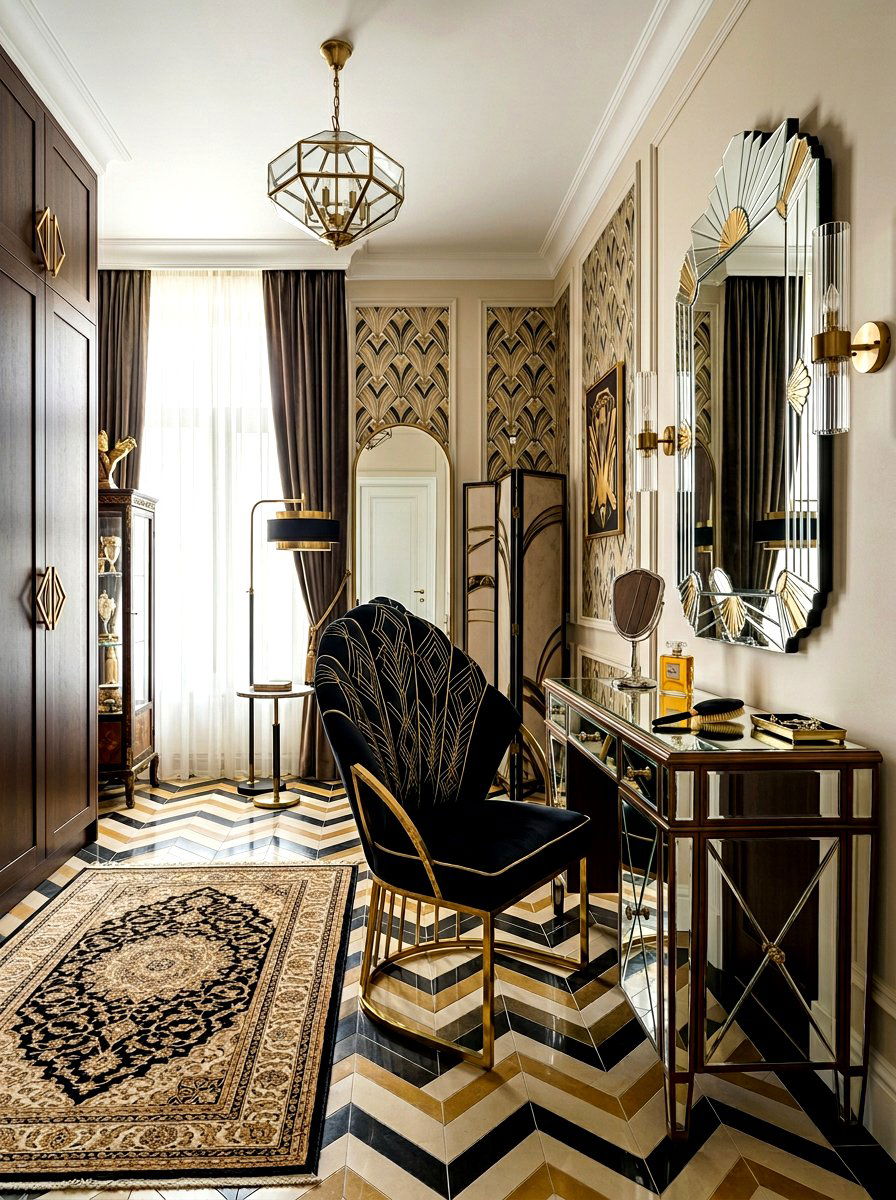 Art Deco Chair - 30 dressing room seating ideas