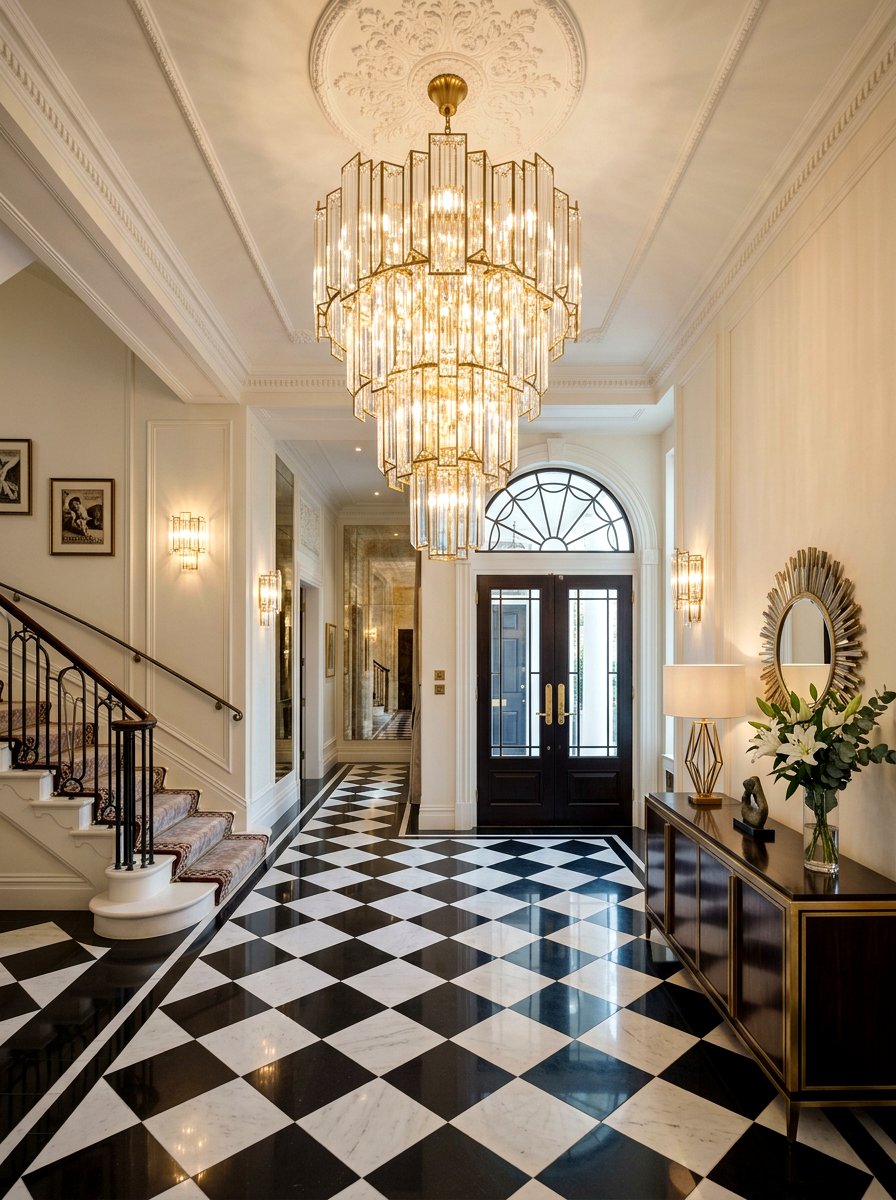 Art Deco Chandelier - 30 art deco home ideas