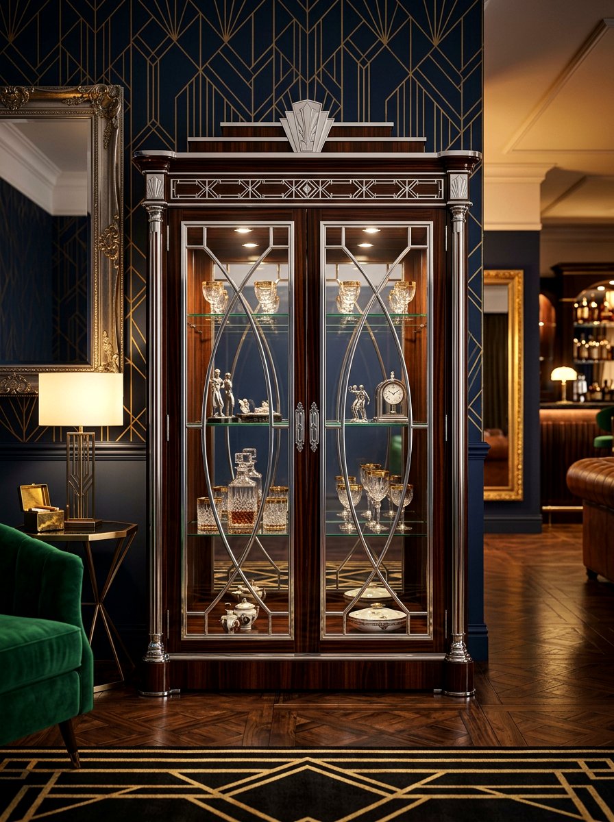 Art Deco Curio Cabinet - 30 curio cabinet styling ideas