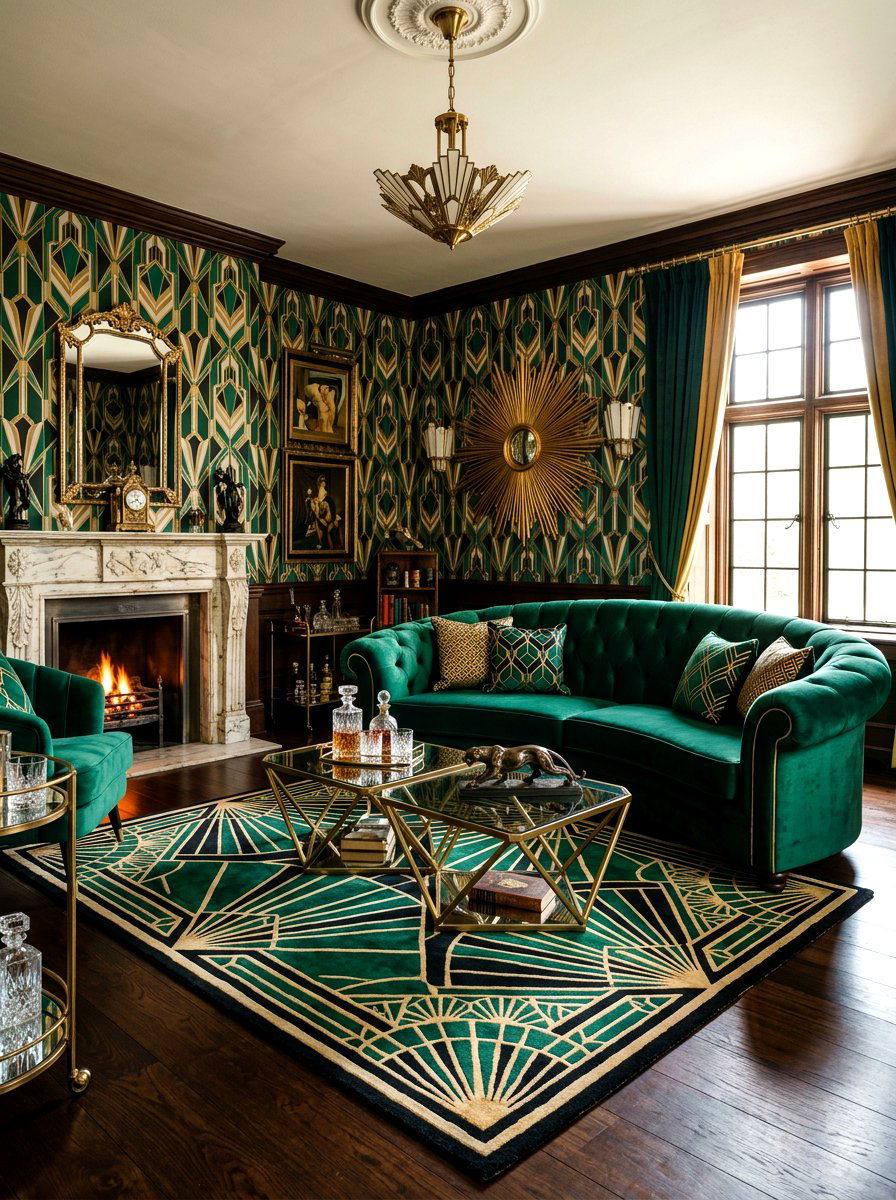 Art Deco Den Accents - 30 den decorating ideas