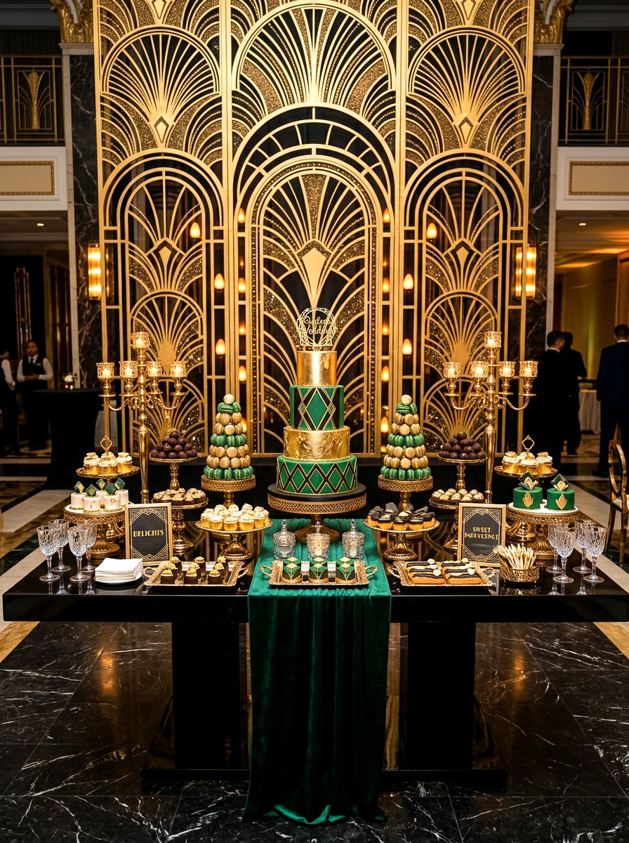 Art Deco Dessert Table - 30 dessert table decor ideas