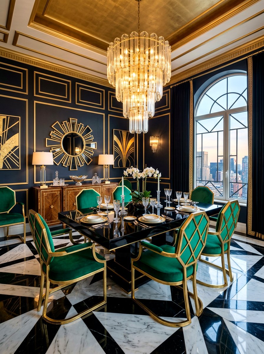 Art Deco Dining Room - 30 elegant dining room ideas