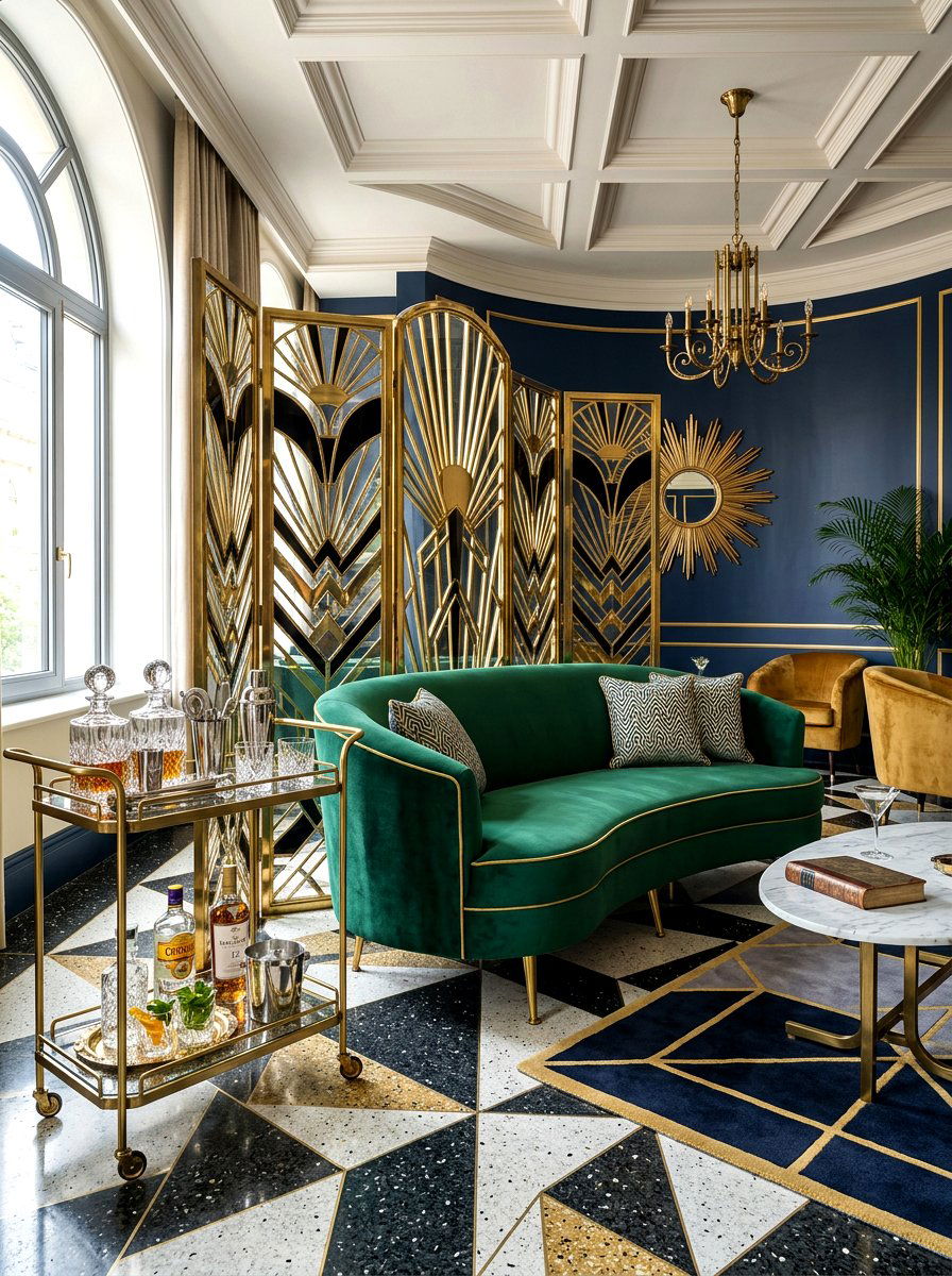 Art Deco Divider - 30 folding screen ideas