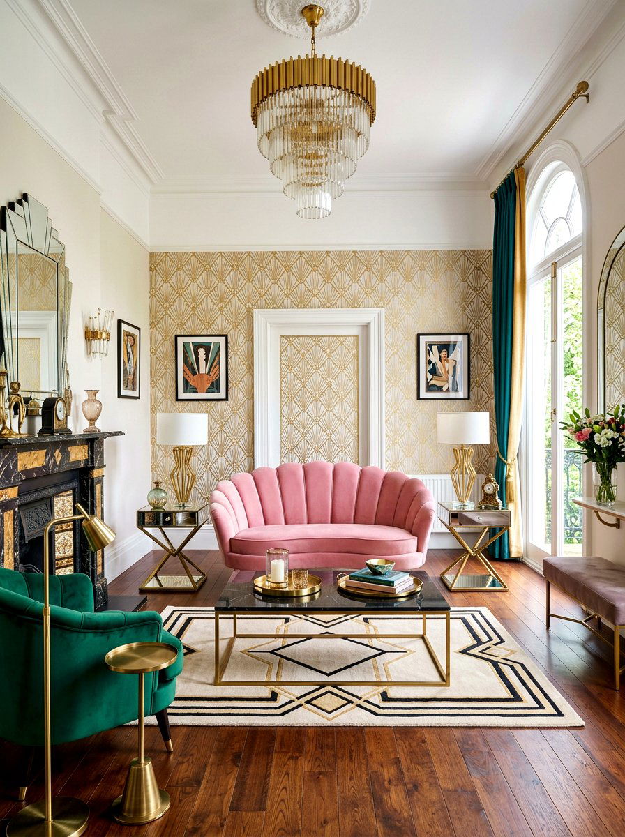 Art Deco Eclectic Living Room - 30 eclectic living room ideas