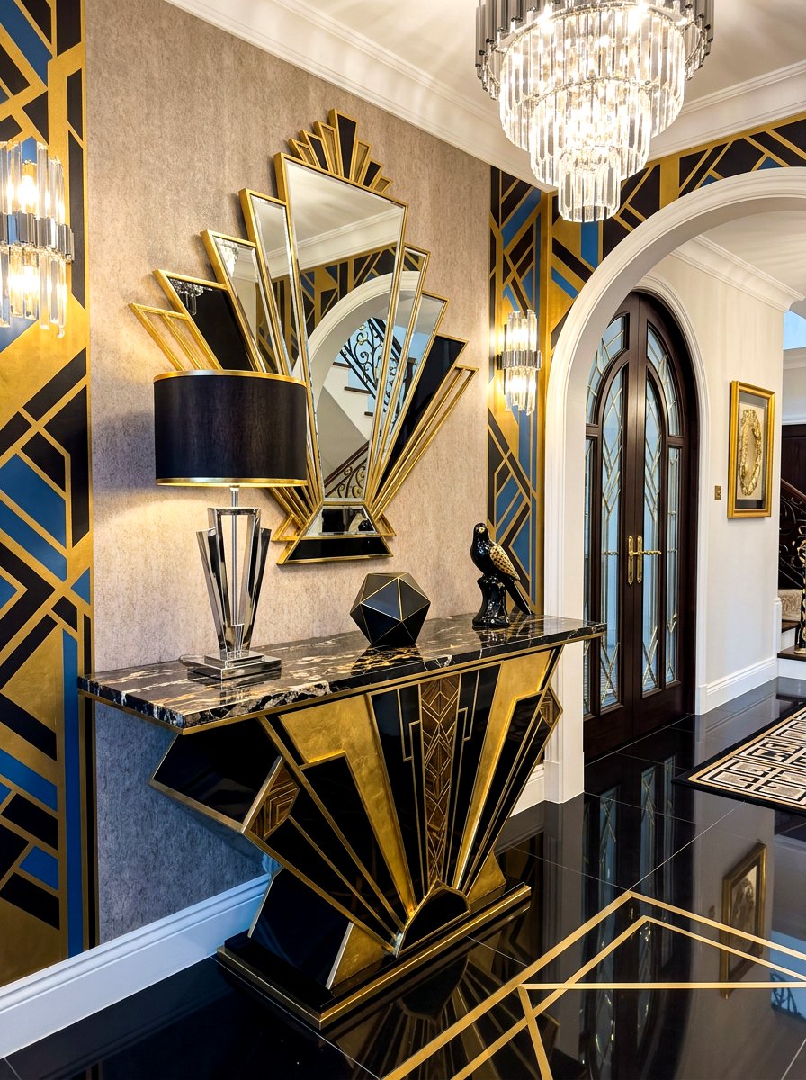 Art Deco Entryway - 30 entry console styling ideas