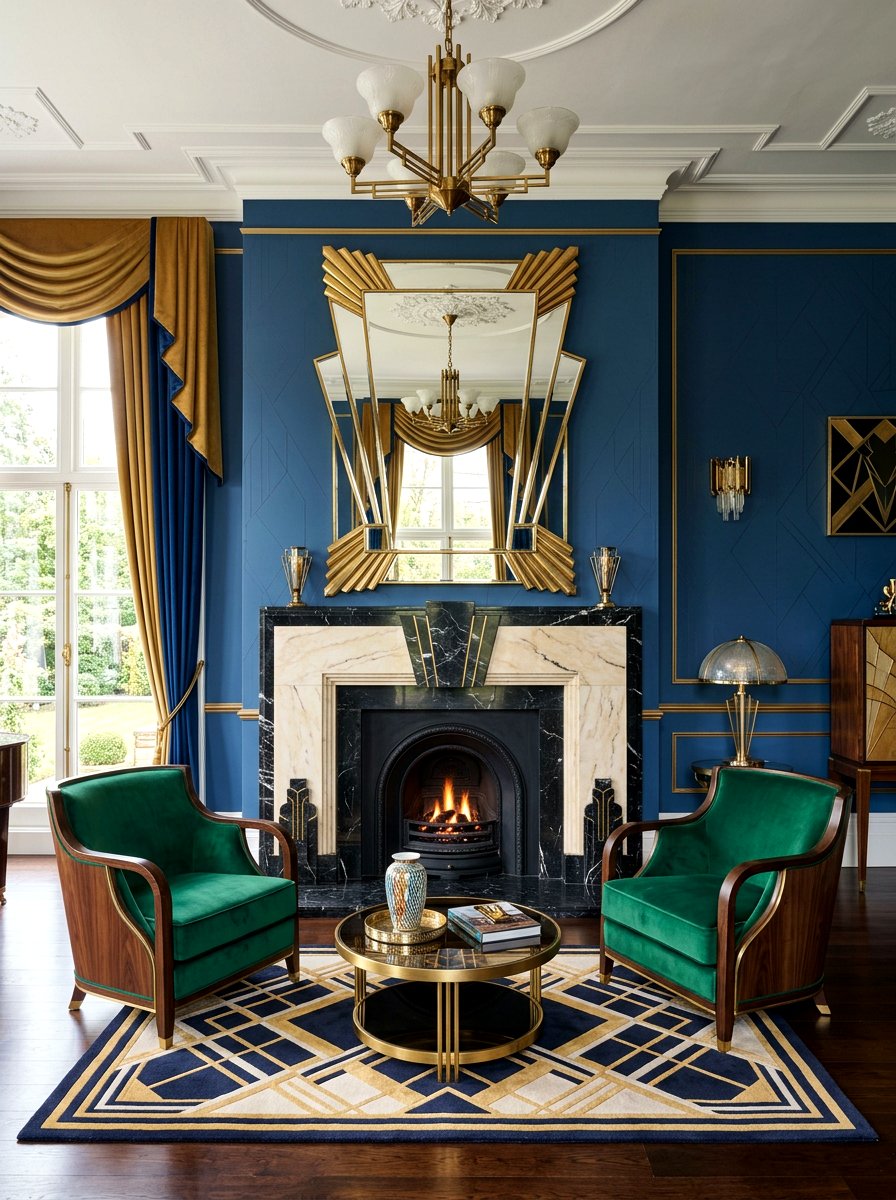 Art Deco Fireplace Mantel - 30 art deco home ideas