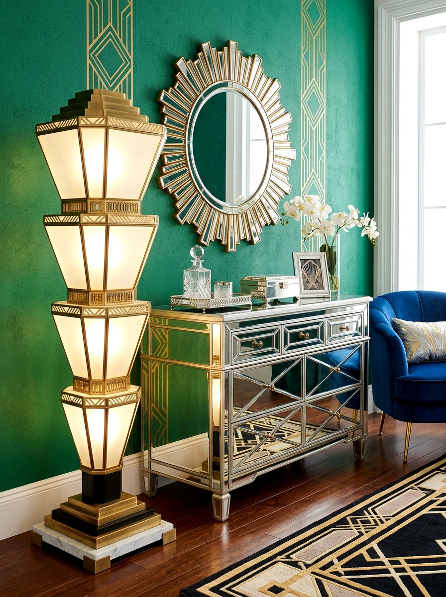 Art Deco Floor Lamp - 30 floor lamp bedroom corner ideas