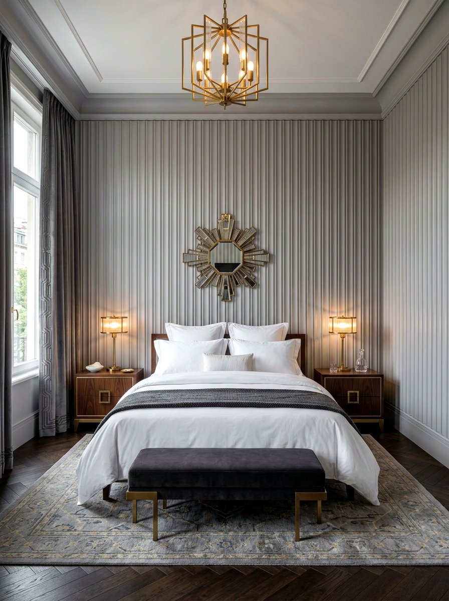 Art Deco Fluted Wall Panel - 30 art deco home ideas