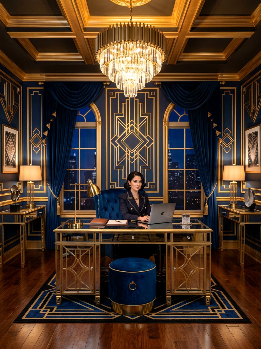 Art Deco Glam Office - 30 boutique studio office ideas