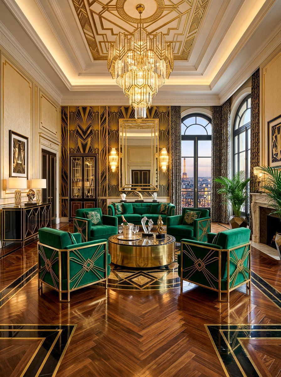 Art Deco Glamour Room - 30 dinner party hosting room ideas