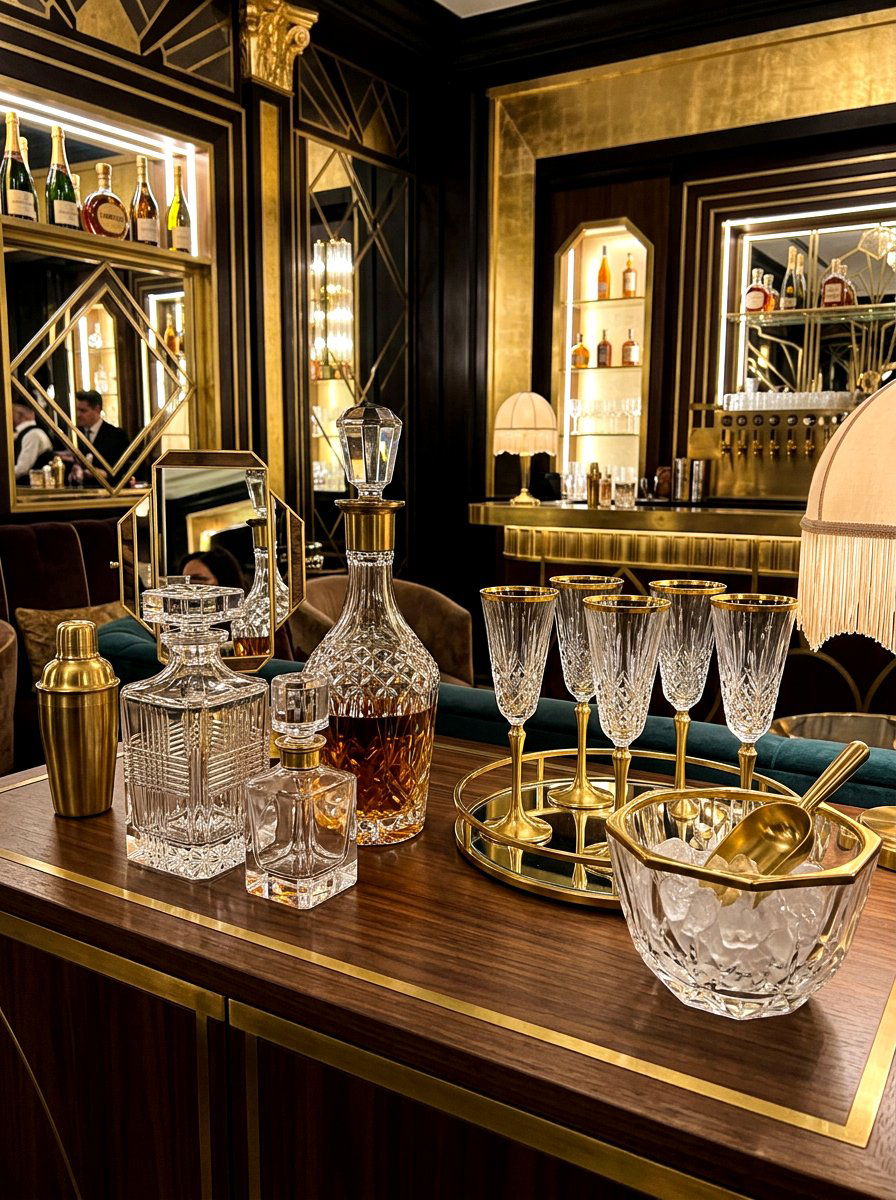 Art Deco Glassware - 30 glass cabinet decor ideas