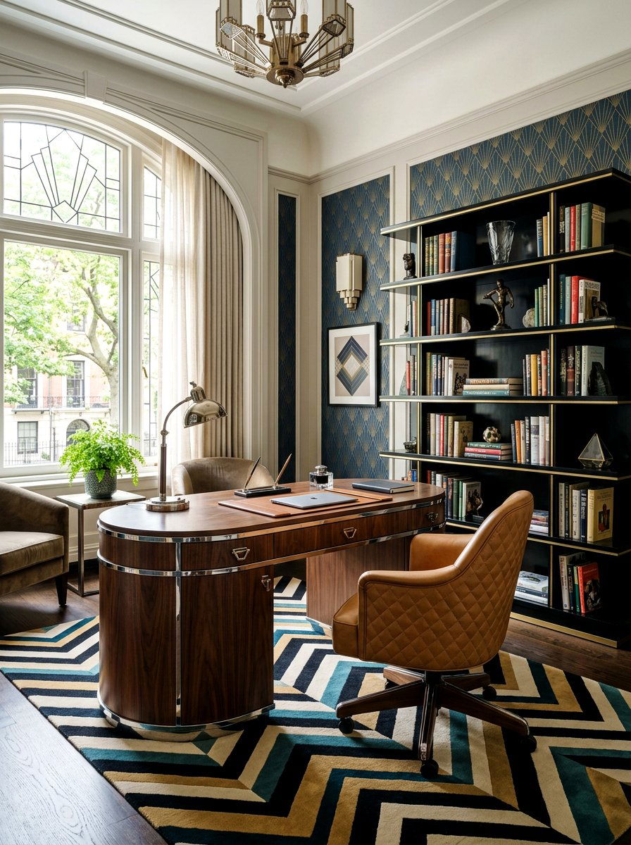 Art Deco Home Office - 30 art deco home ideas
