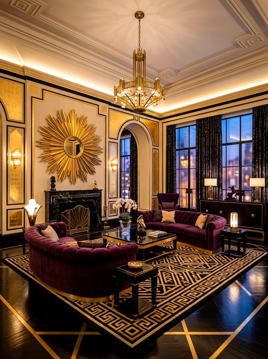 Art Deco Inspired Living Room - 30 formal living room ideas