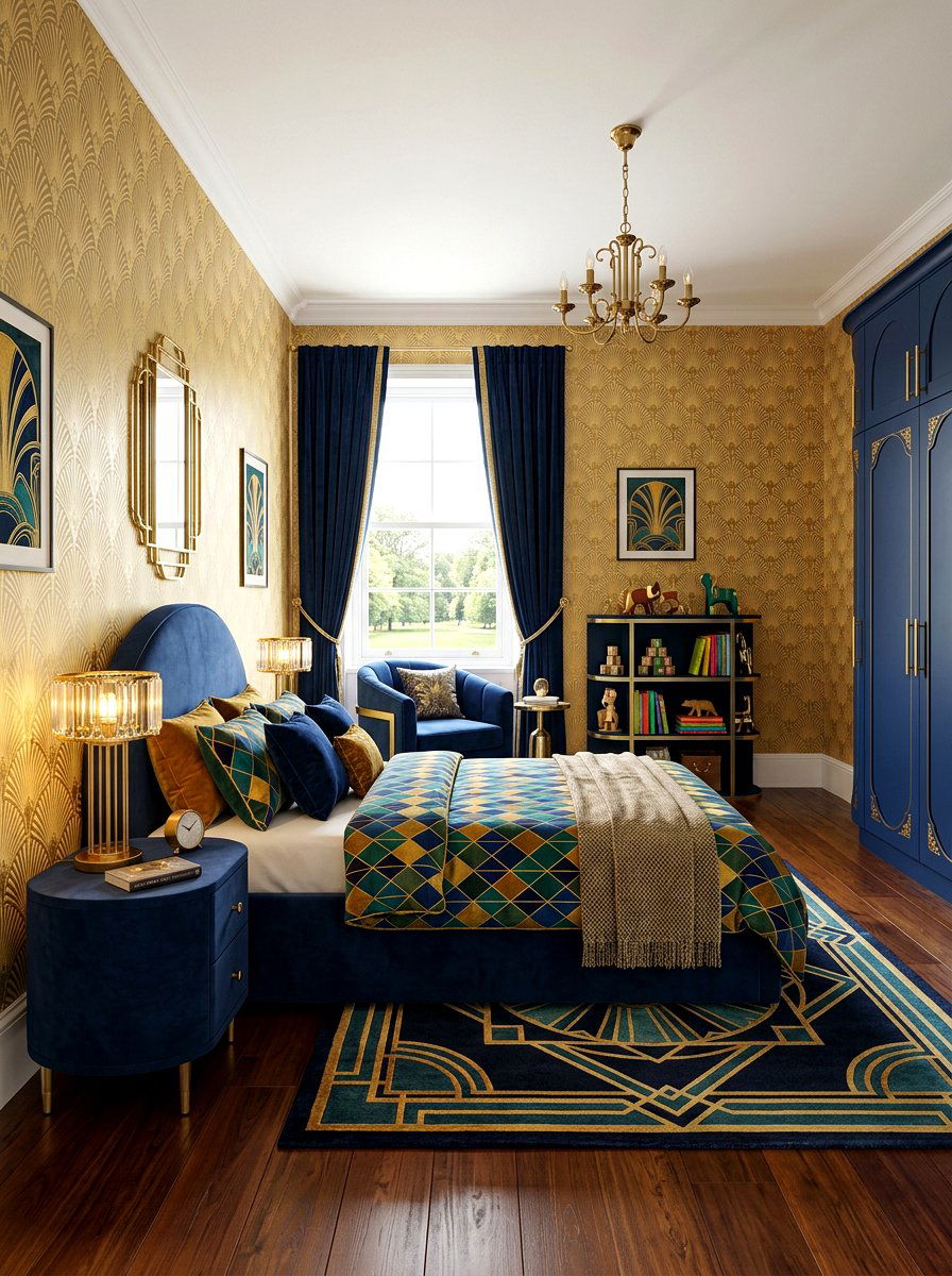 Art Deco Kids Bedroom - 30 aesthetic kids room ideas