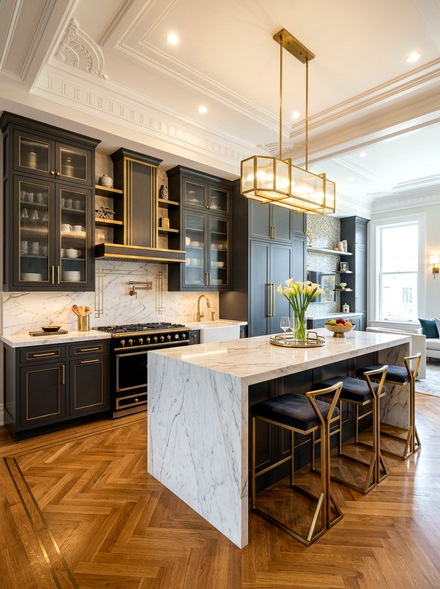 Art Deco Kitchen Cabinetry - 30 art deco home ideas