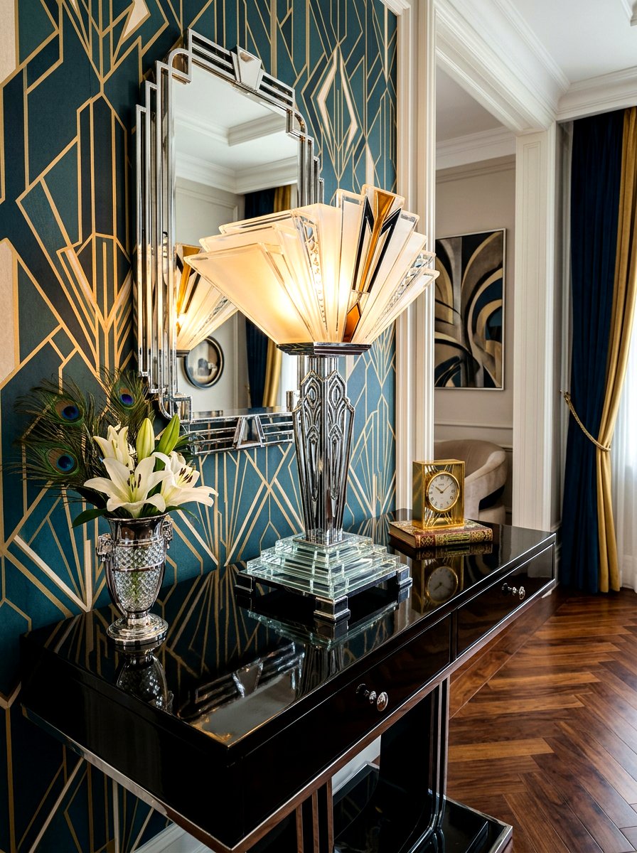 Art Deco Lamp - 30 foyer lamp styling ideas