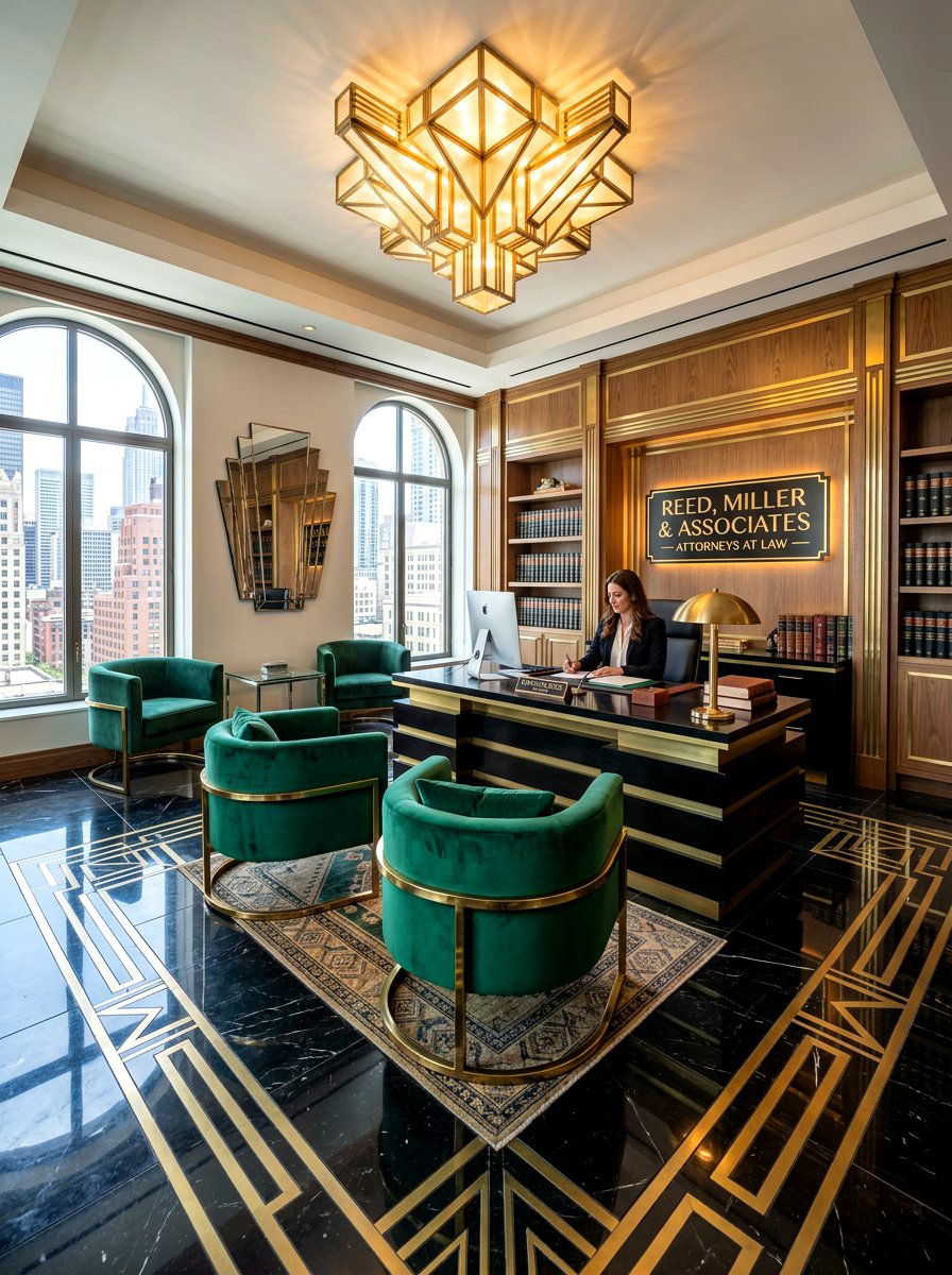 Art Deco Law Office - 30 attorney office ideas