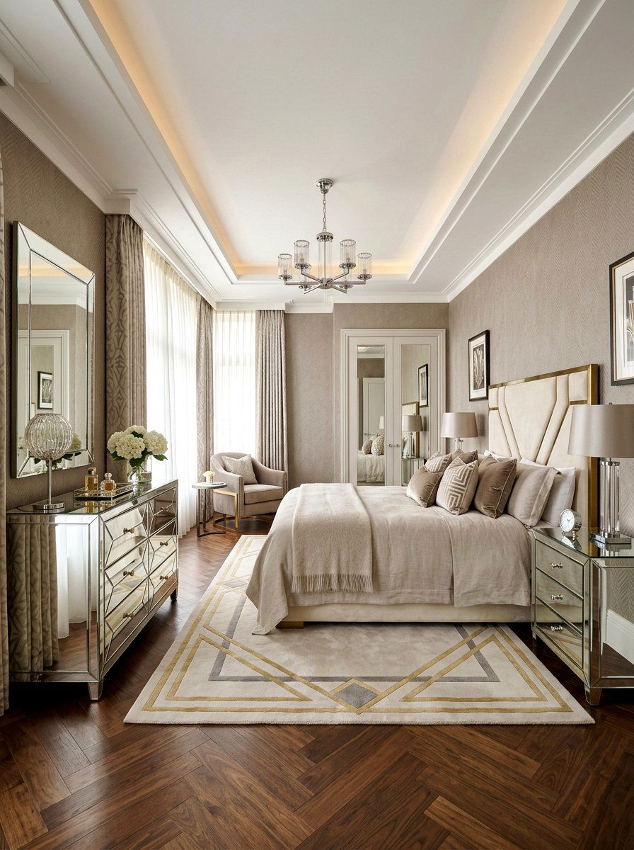 Art Deco Mirrored Furniture - 30 art deco home ideas