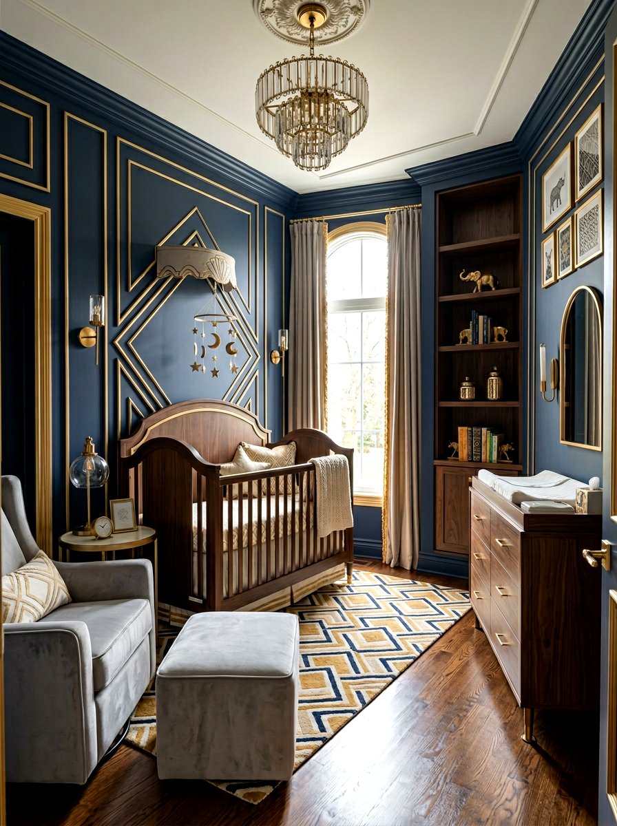 Art Deco Nursery - 30 gender neutral baby room ideas