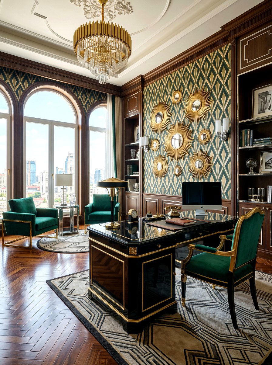 Art Deco Office - 30 masculine office ideas