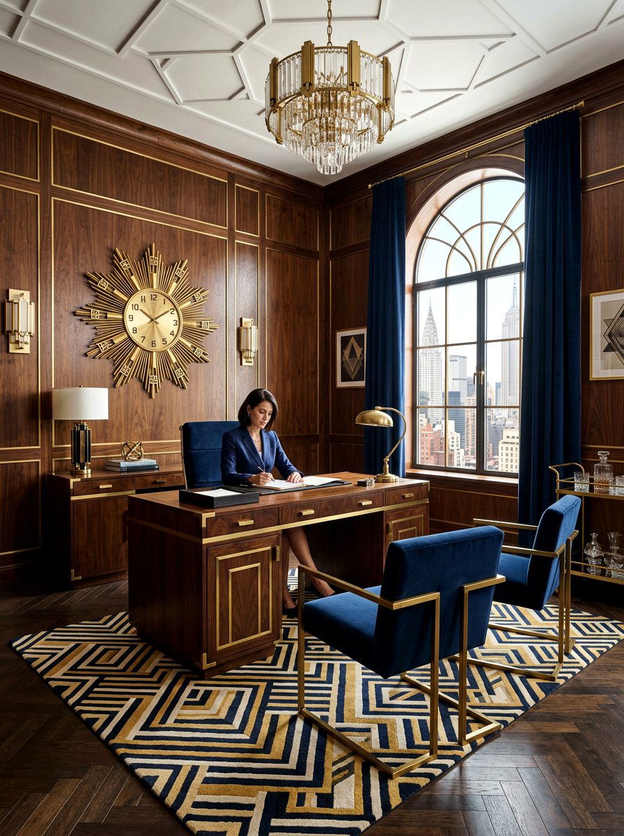 Art Deco Office - 30 creative studio office ideas