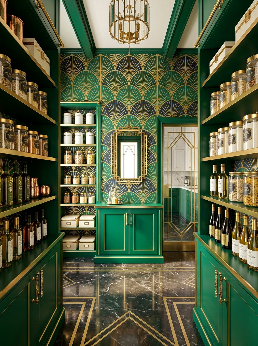 Art Deco Pantry Wallpaper - 30 pantry wallpaper ideas